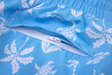 Aqua Palms Swim Shorts -Sky-Blue
