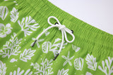 Sea Leaves Swim Short -Green