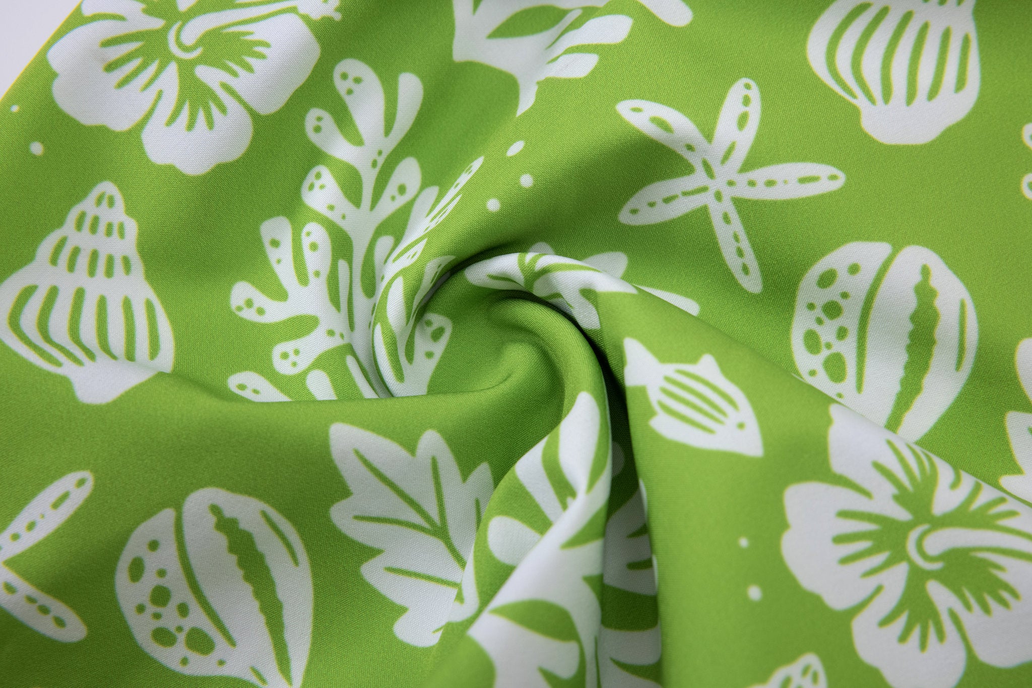 Sea Leaves Swim Short -Green