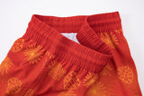 Tropical Swim Short -Orange-Red
