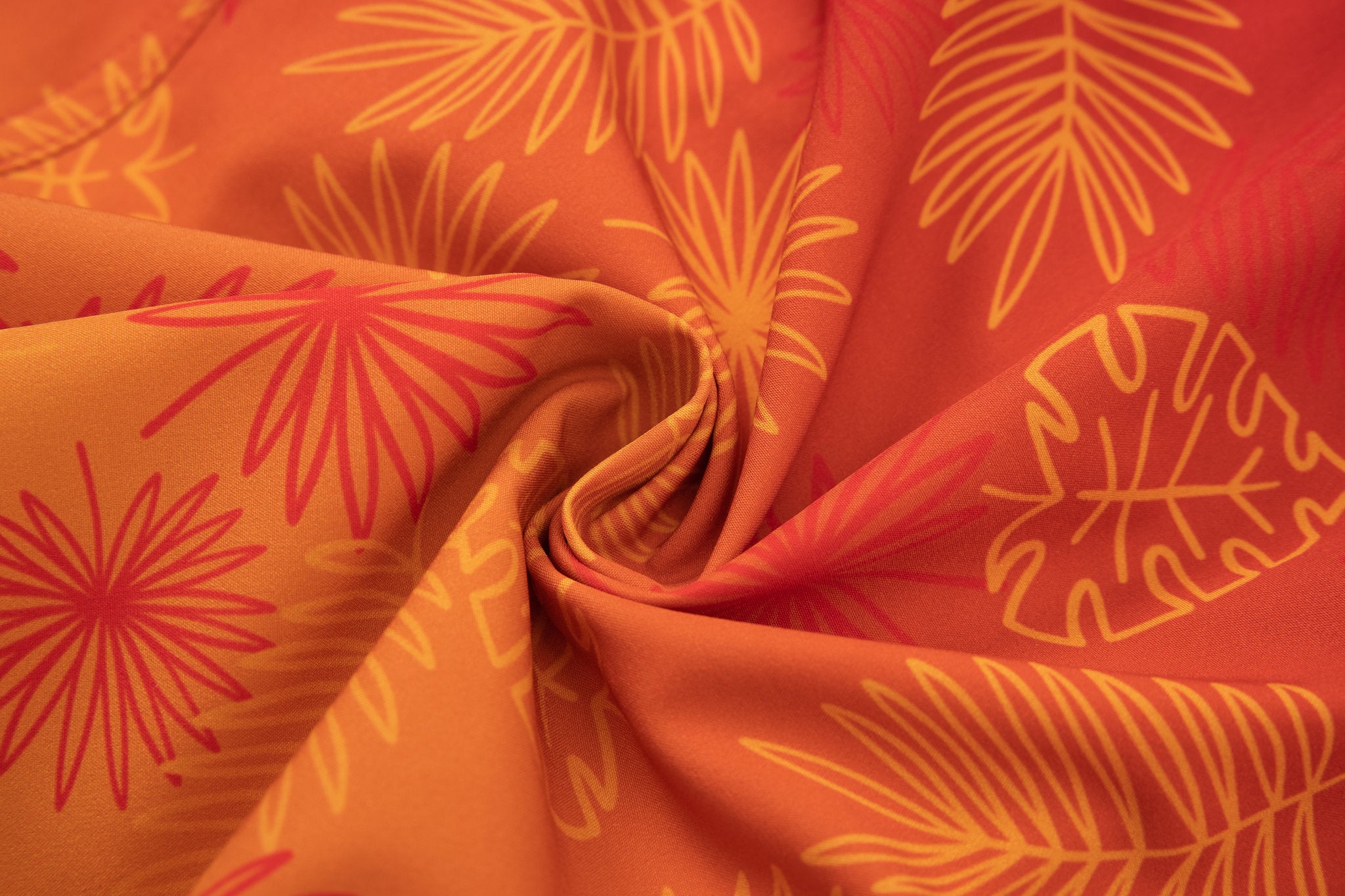 Tropical Swim Short -Orange-Red