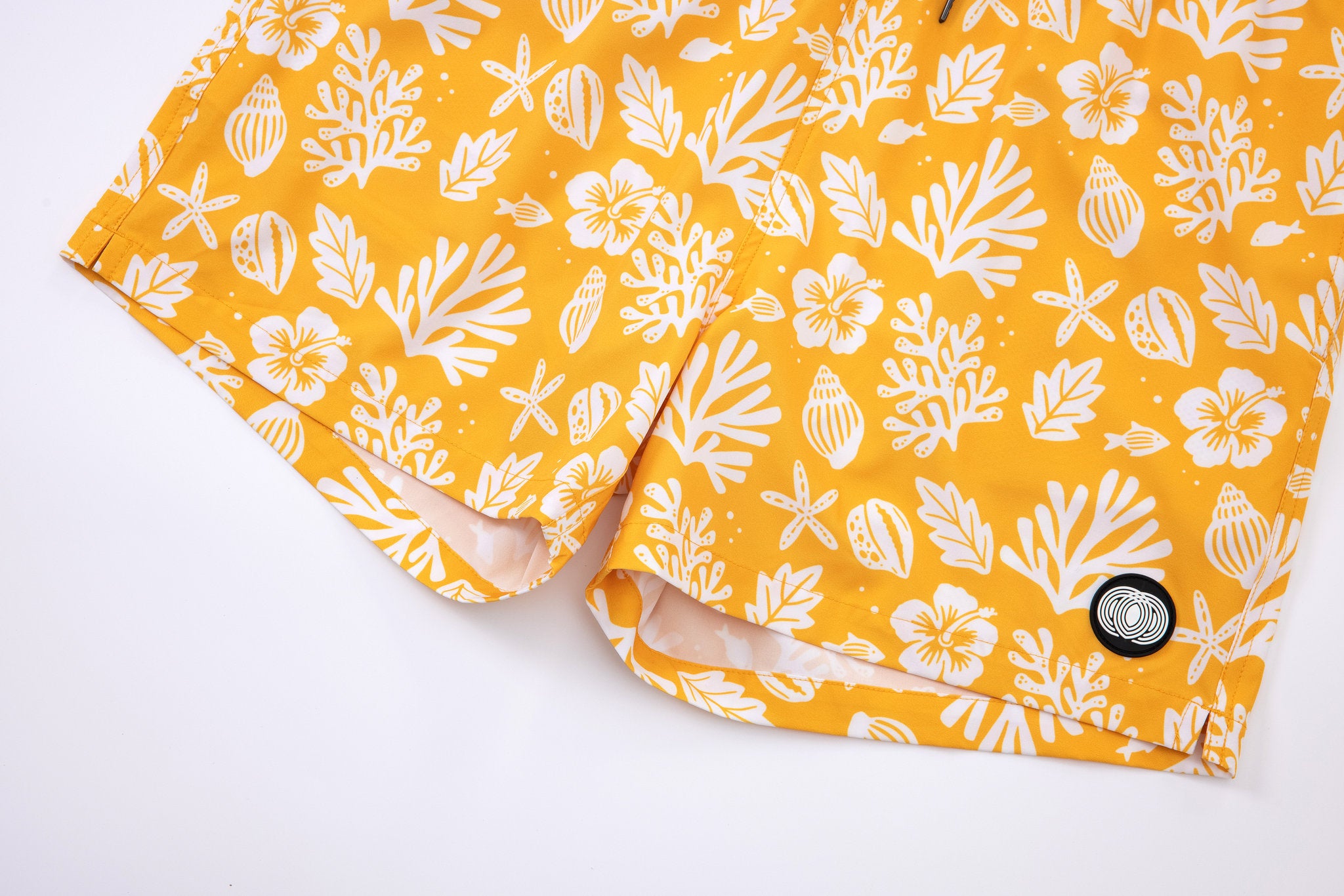 Sea Leaves Swim Short -Yellow