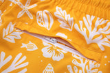 Sea Leaves Swim Short -Yellow