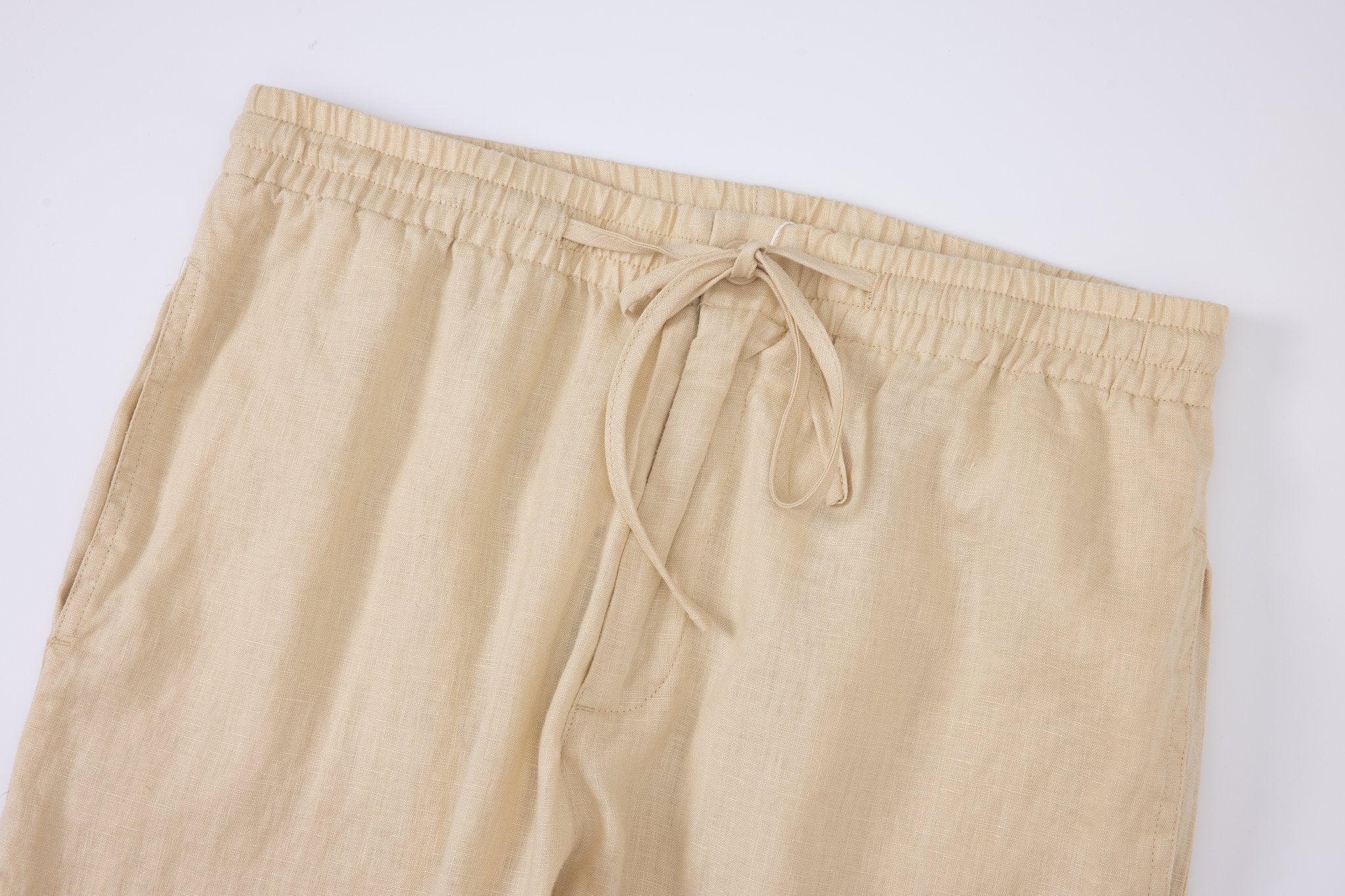 Linen Pants-Beige