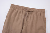 Linen Pants-Brown