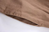 Linen Pants-Brown