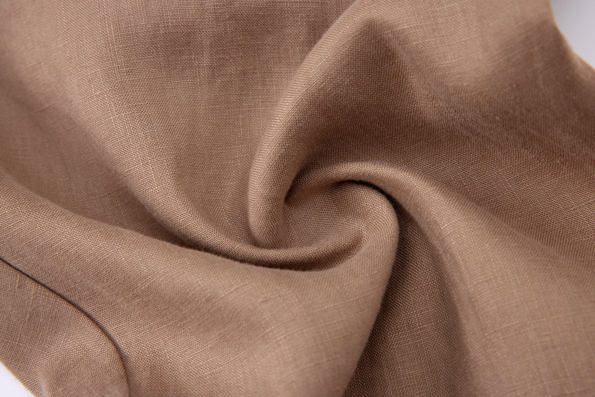 Linen Pants-Brown × Towel Polo-White — Combo Look