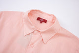 linen short sleeves -Pink