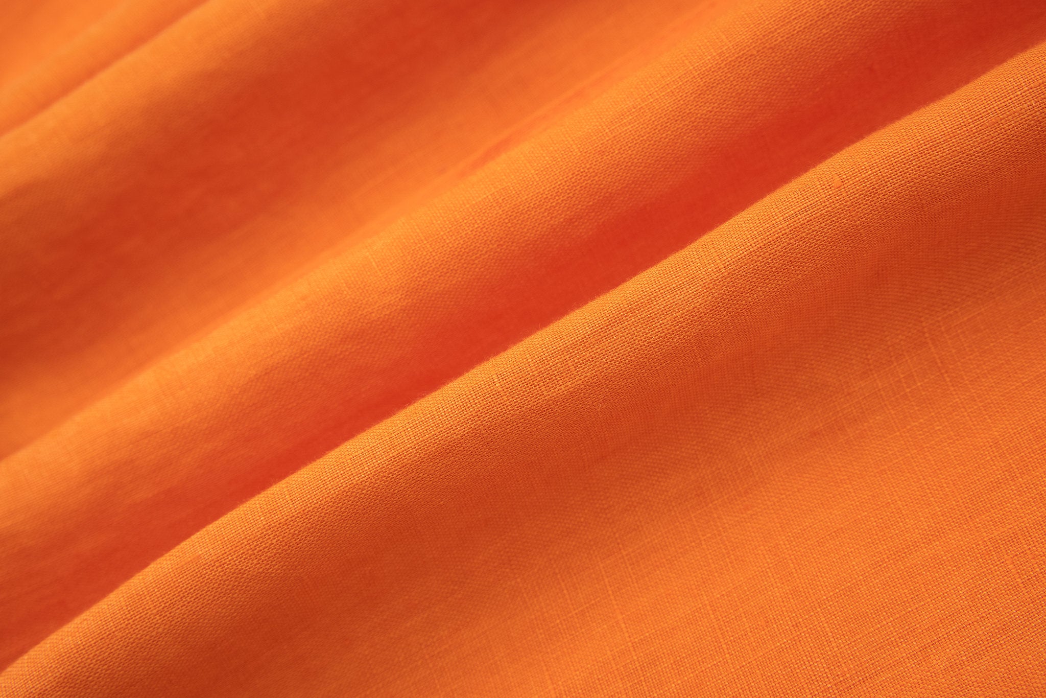 linen short sleeves -Orange