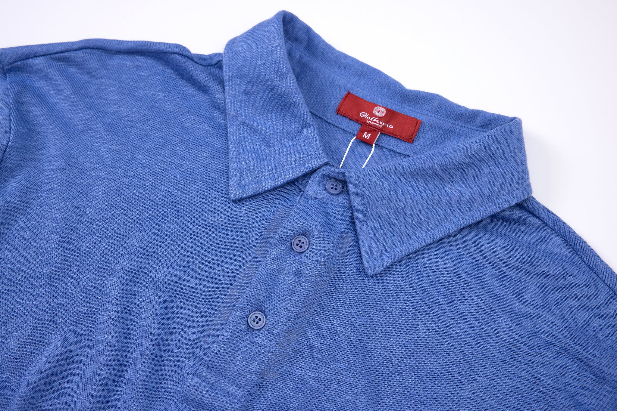 polo linen -Blue