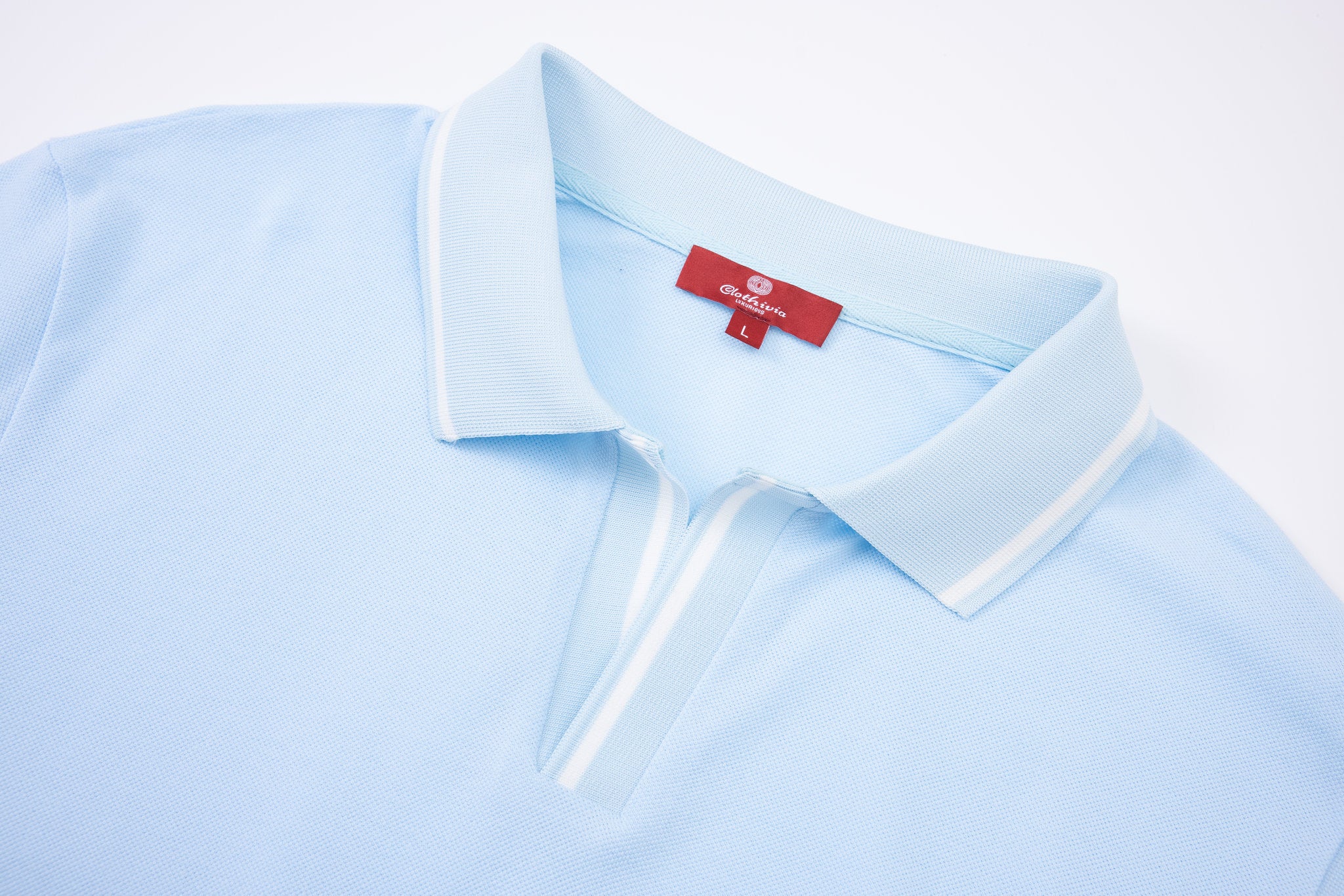 open collar -Baby-Blue