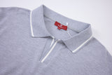 open collar -Light-Gray