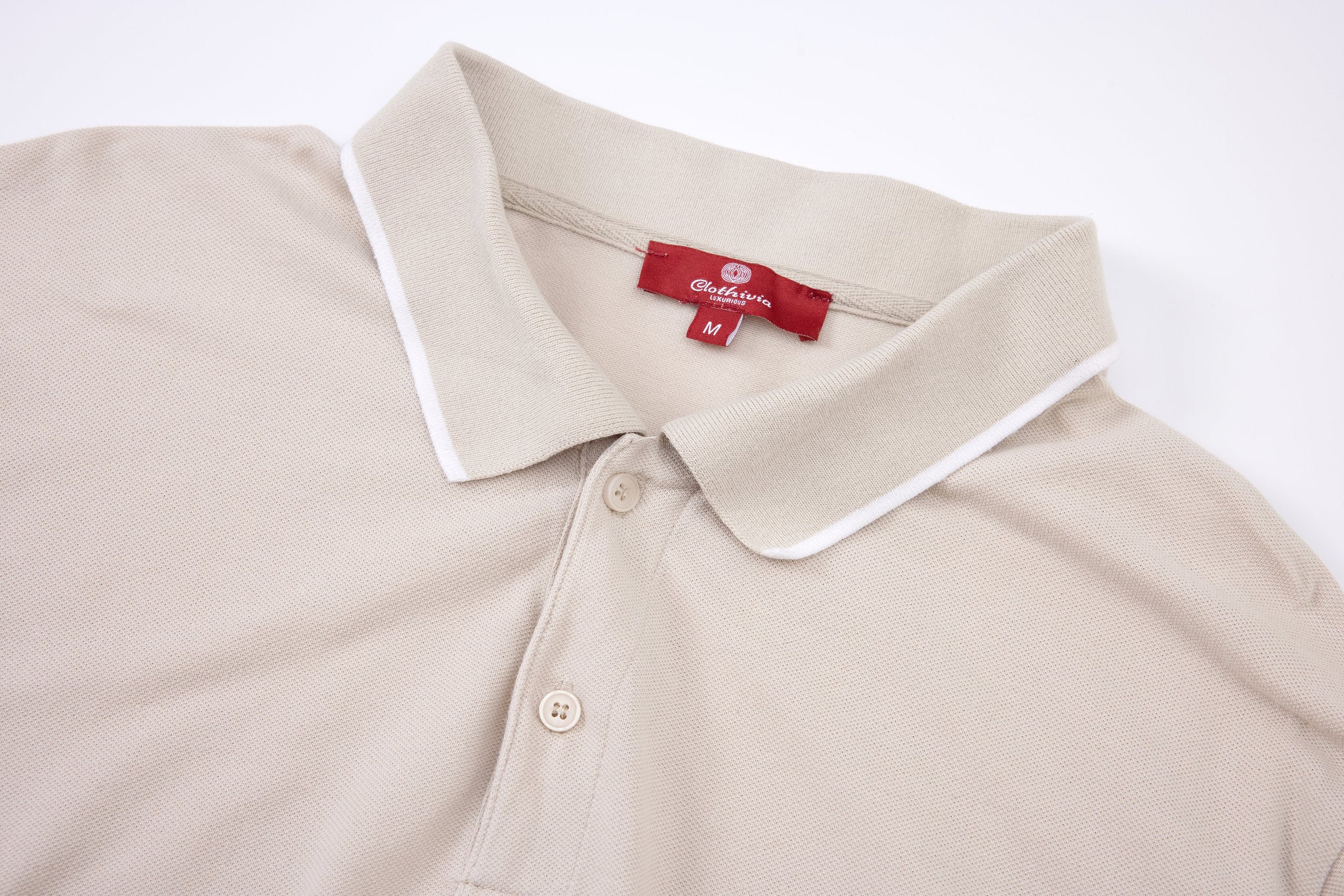 polo shirt -Beige