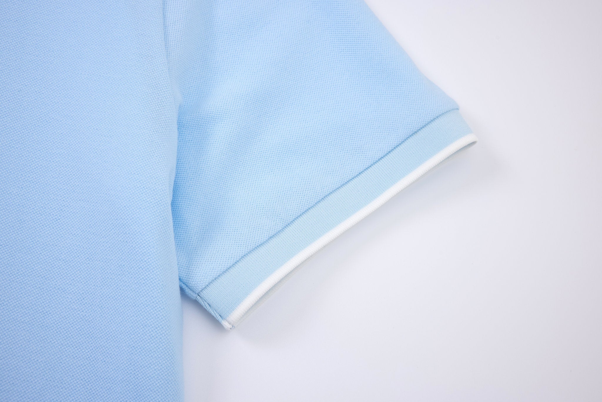 polo shirt -Baby-Blue × Chino Short-Beige — Combo Look