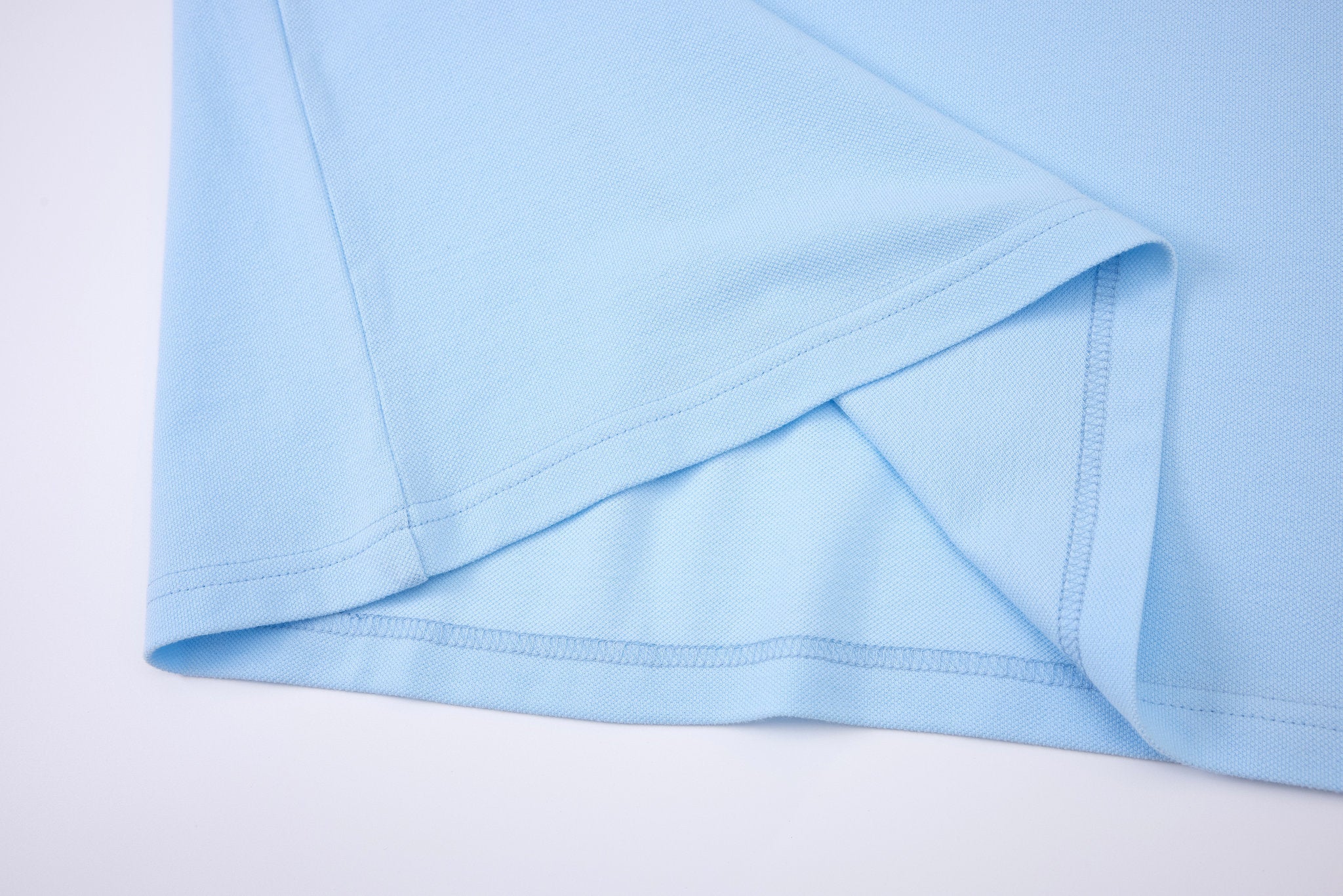polo shirt -Baby-Blue × Chino Short-Beige — Combo Look