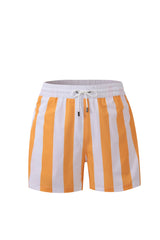 Swimming shorts-Stripe-Orange