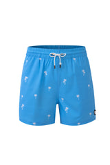Swimming shorts-Palms-Baby-Blue