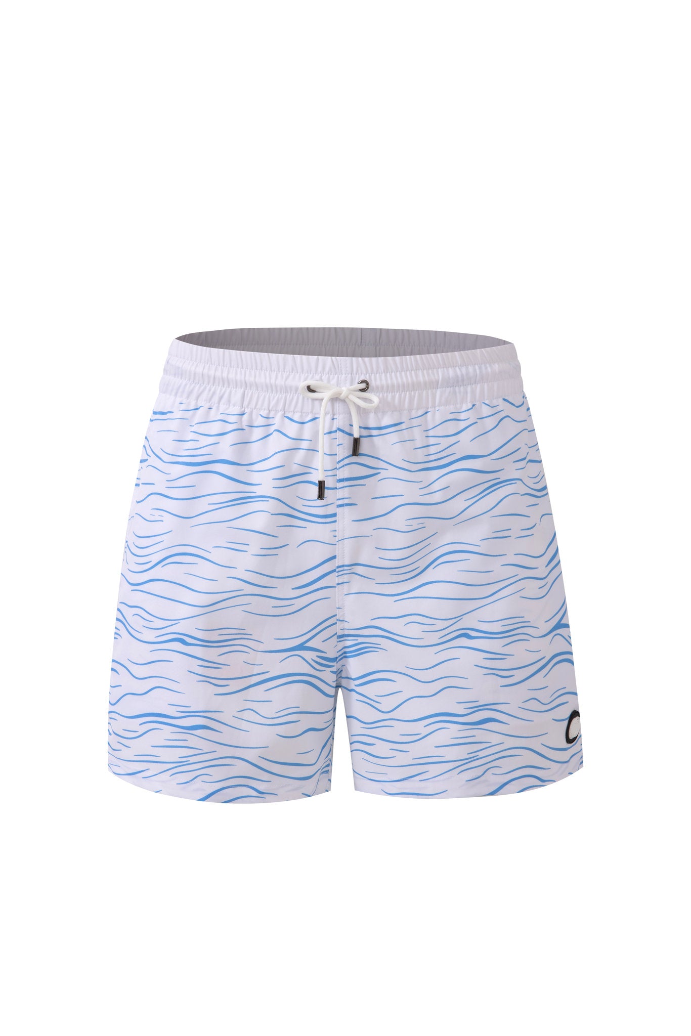 Swimming shorts-Waves-Babyblue
