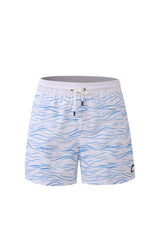 Swimming shorts-Waves-Babyblue