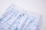 Swimming shorts-Waves-Babyblue