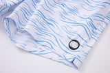 Swimming shorts-Waves-Babyblue
