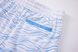 Swimming shorts-Waves-Babyblue