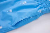 Swimming shorts-Palms-Baby-Blue
