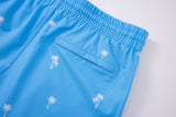 Swimming shorts-Palms-Baby-Blue