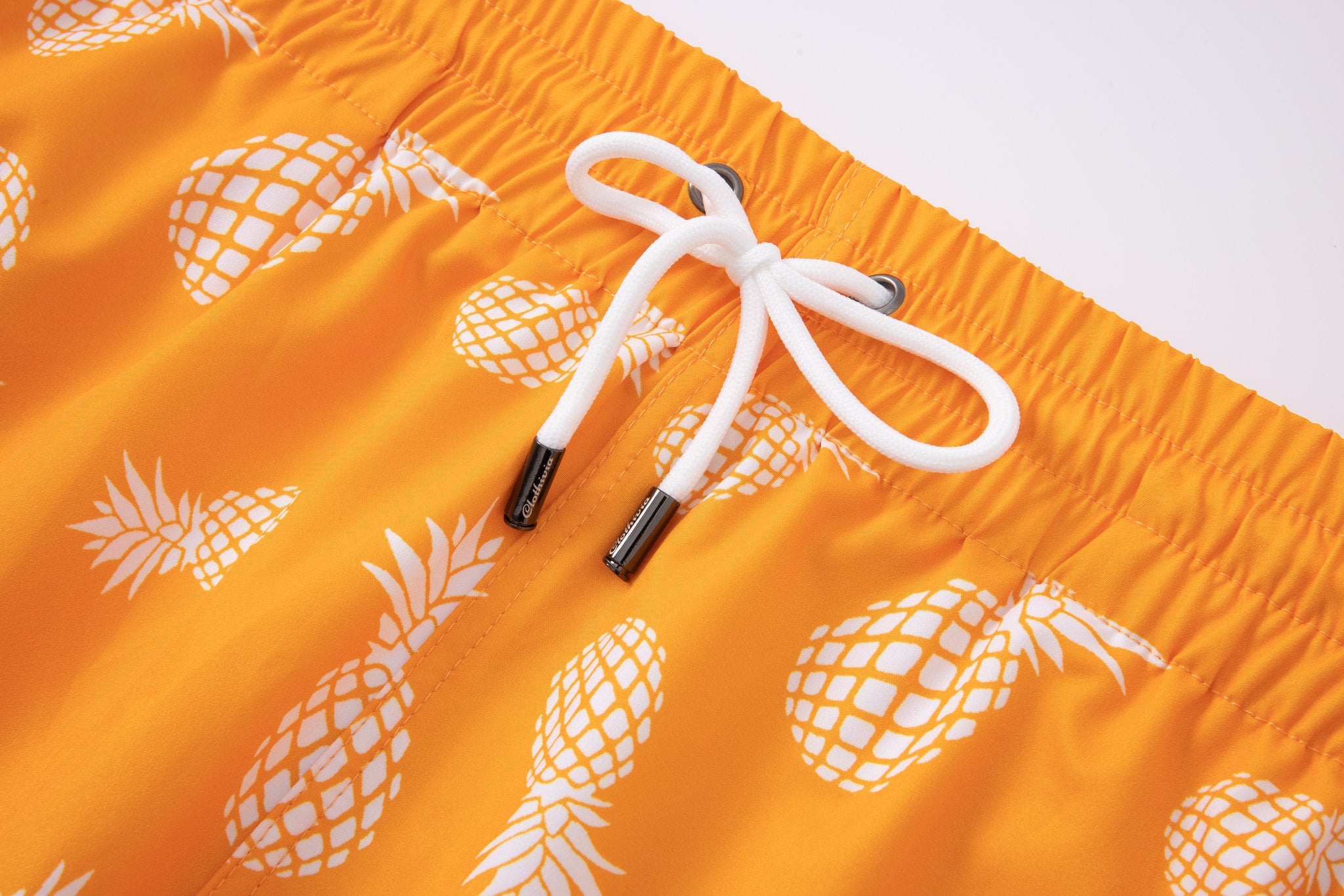 Swimming shorts-Pineapple-Teal-Orange