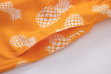 Swimming shorts-Pineapple-Teal-Orange