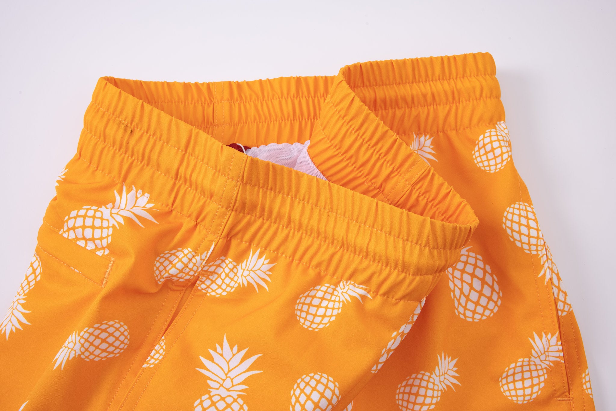 Swimming shorts-Pineapple-Teal-Orange
