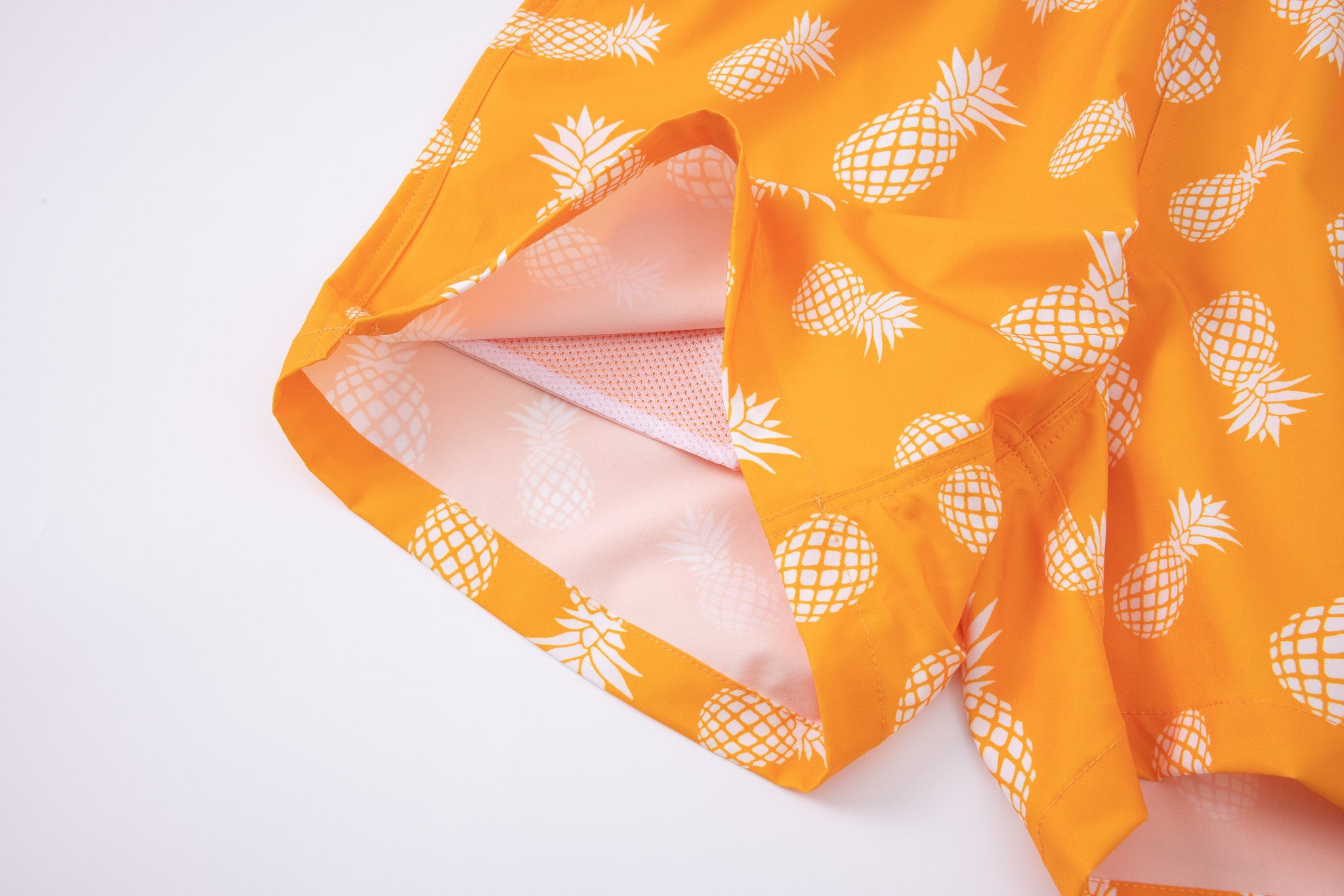 Swimming shorts-Pineapple-Teal-Orange