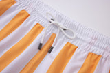 Swimming shorts-Stripe-Orange