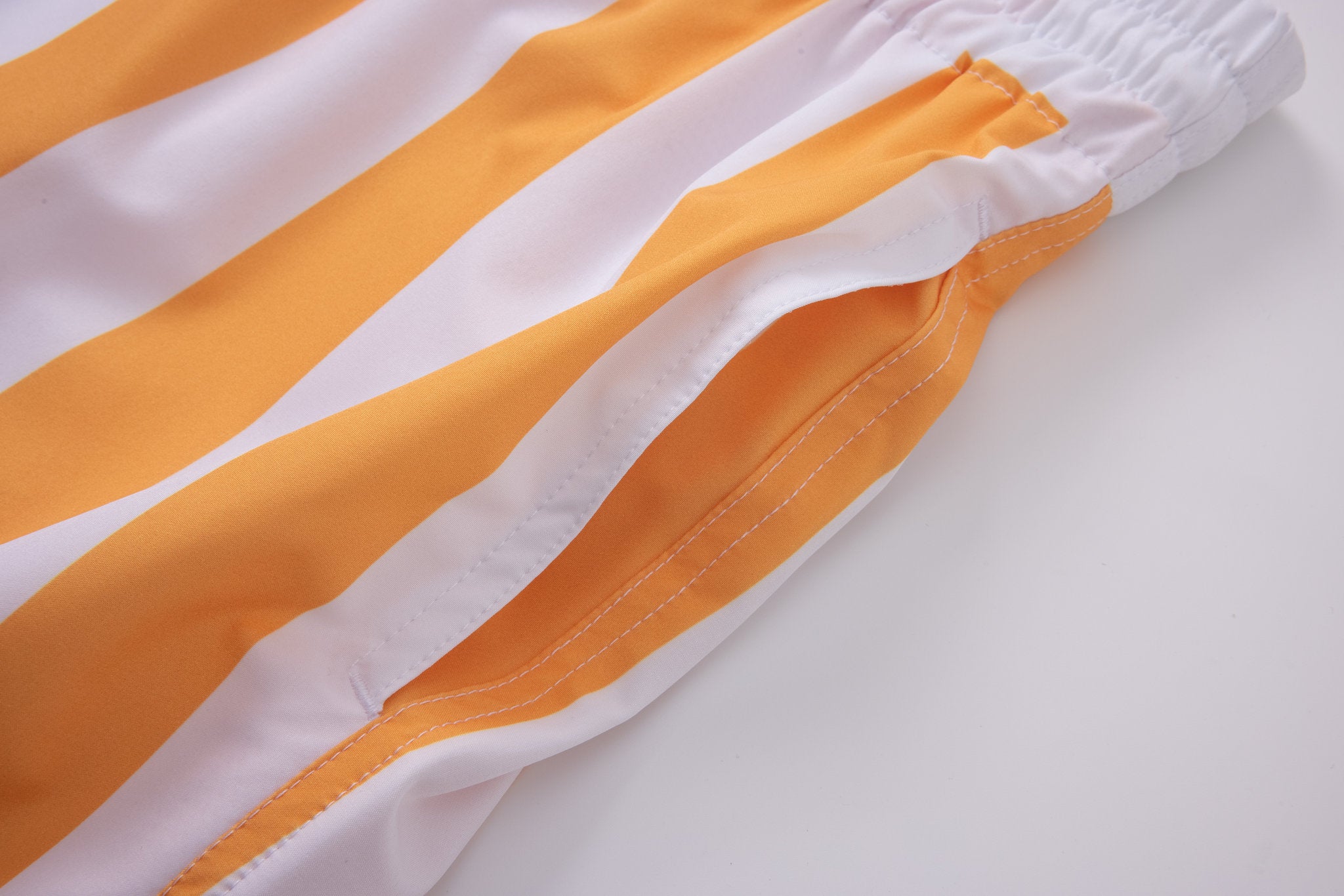 Swimming shorts-Stripe-Orange