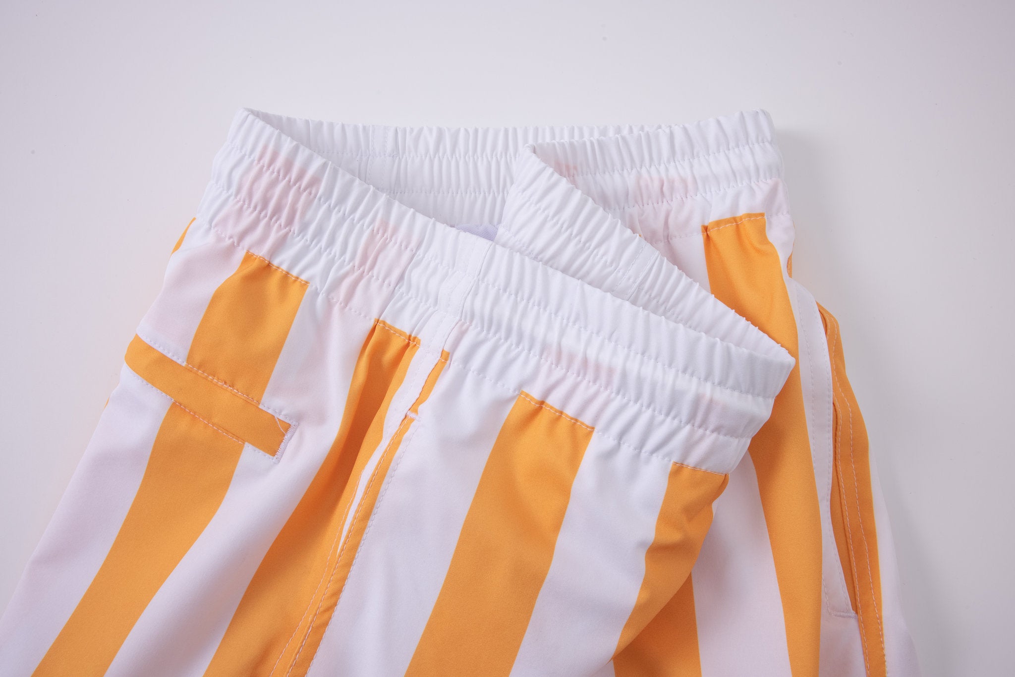 Swimming shorts-Stripe-Orange
