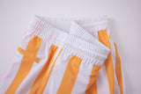 Swimming shorts-Stripe-Orange