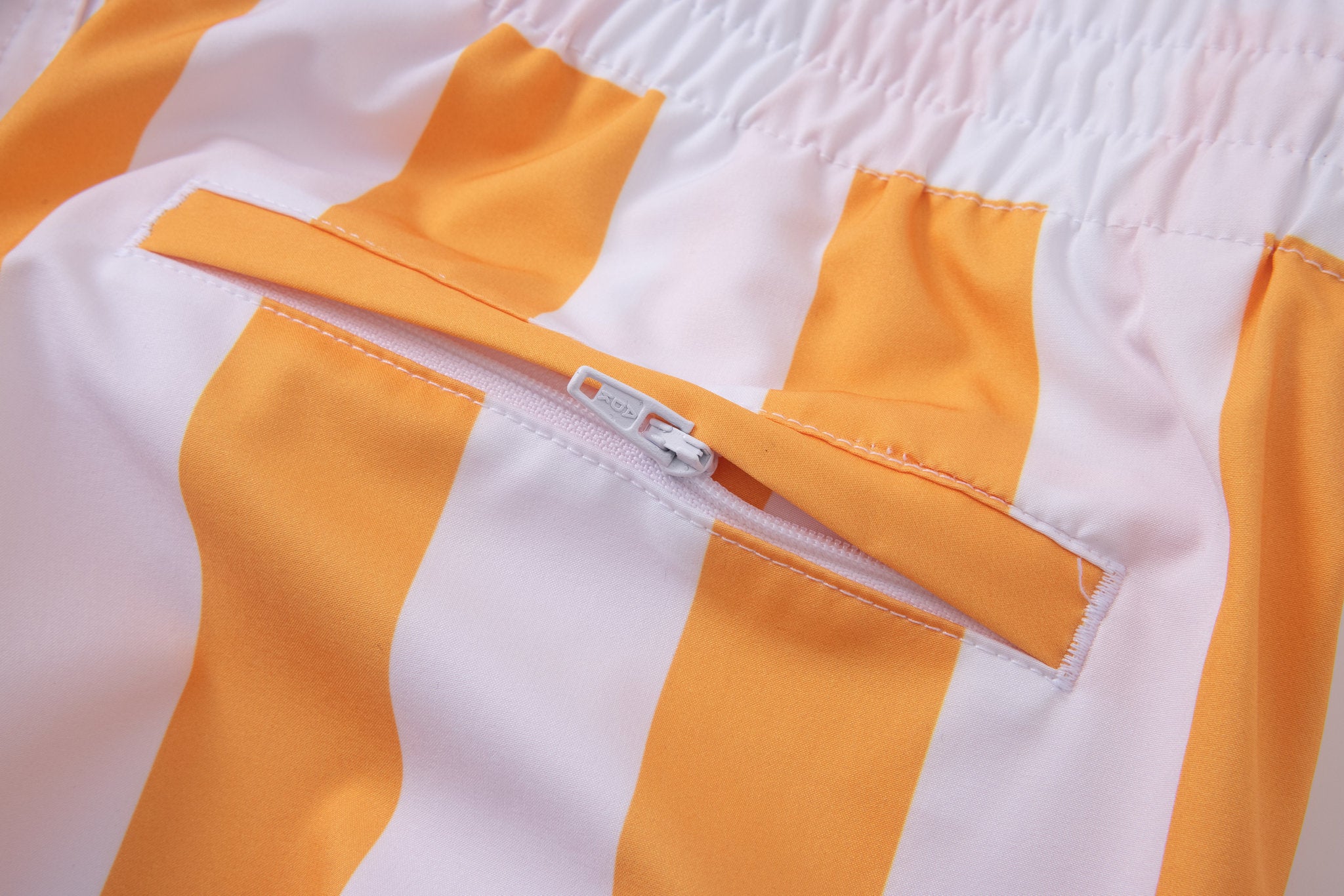 Swimming shorts-Stripe-Orange