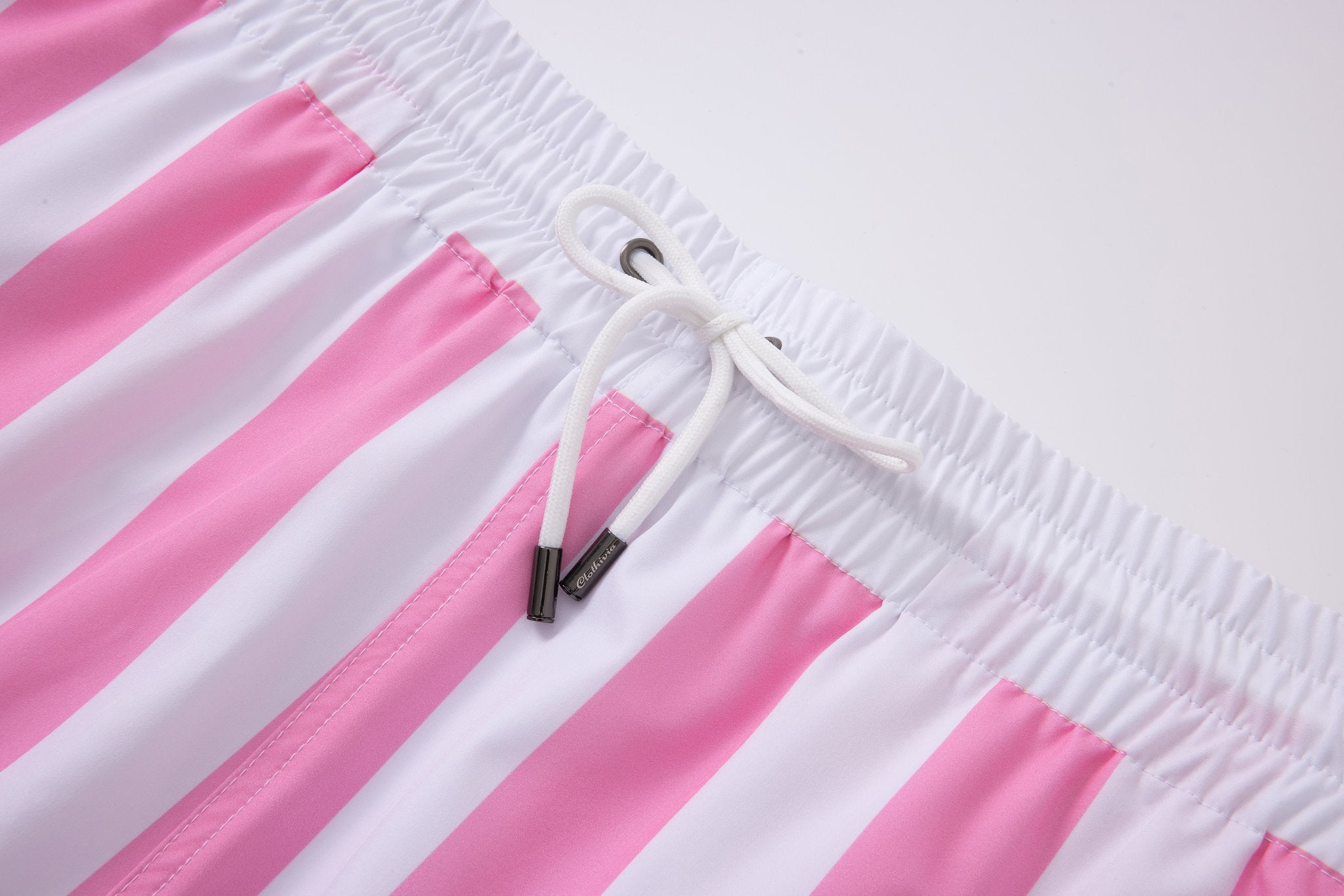 Swimming shorts-Stripe-Pink