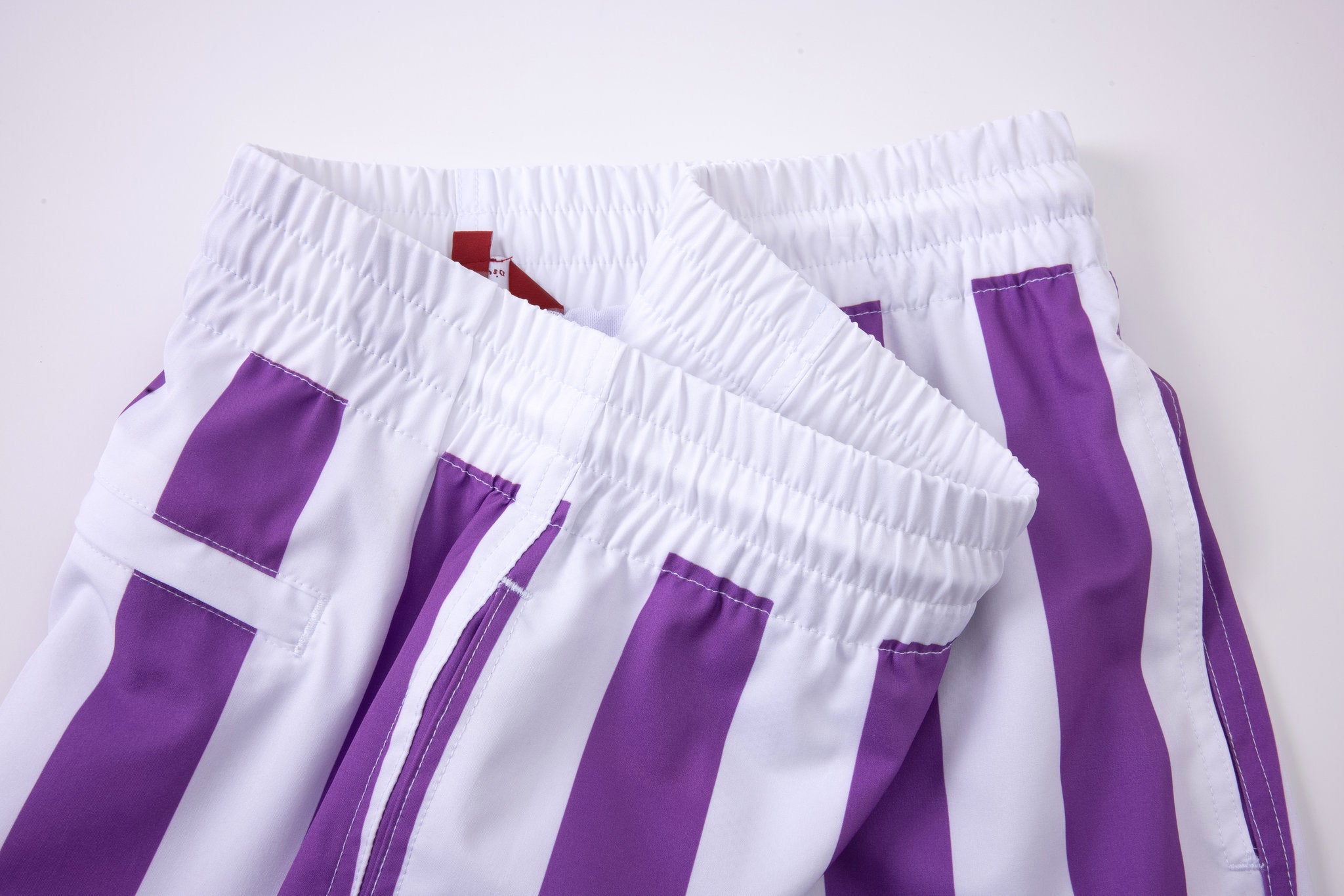 Swimming shorts-Stripe-Purple