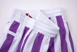 Swimming shorts-Stripe-Purple