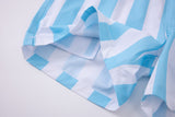 Swimming shorts-Stripe-Baby-Blue