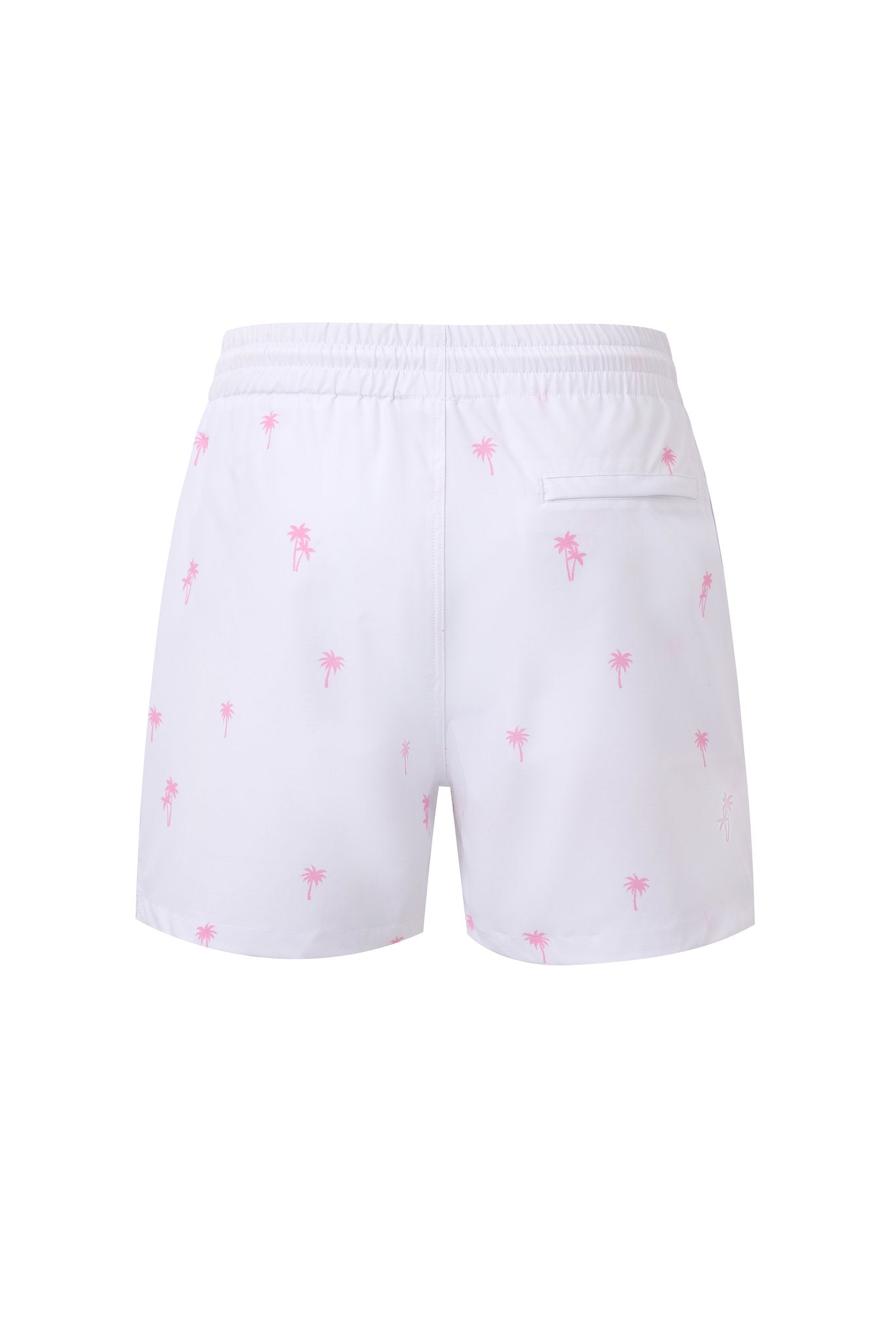Swimming shorts-Plams-White