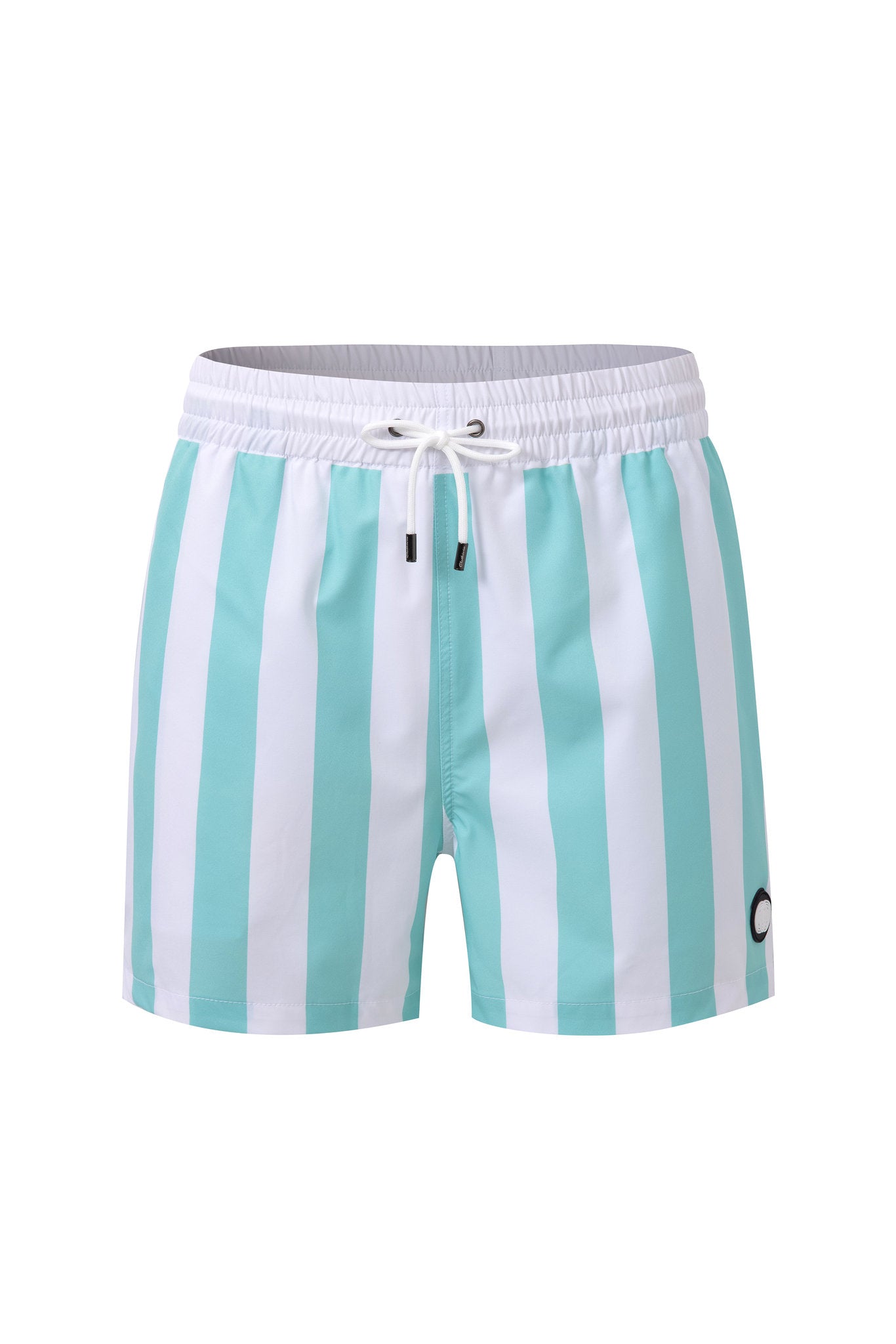 Swimming shorts-Stripe-Mint-Green