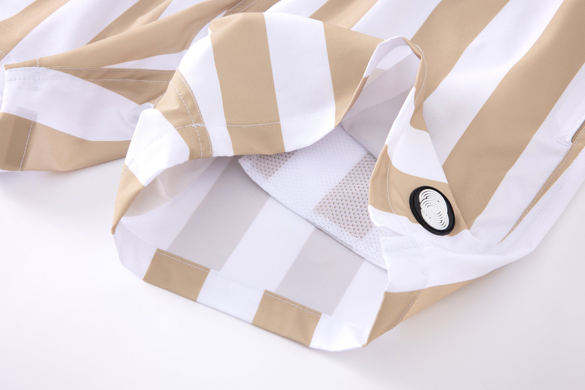 Swimming shorts-Stripe-Baige