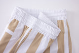 Swimming shorts-Stripe-Baige