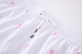 Swimming shorts-Plams-White
