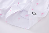 Swimming shorts-Plams-White