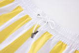 Swimming shorts-Stripe-Yellow