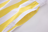 Swimming shorts-Stripe-Yellow