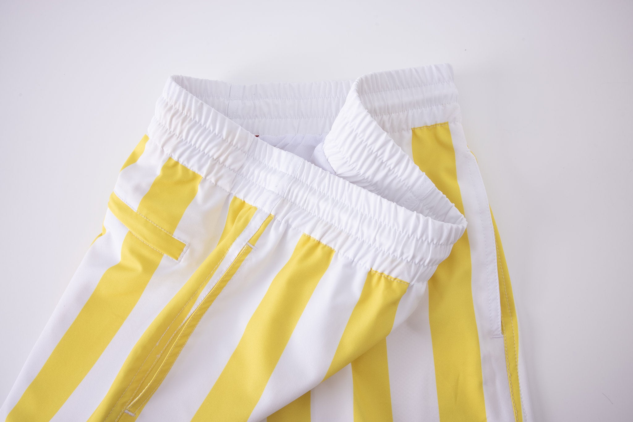 Swimming shorts-Stripe-Yellow